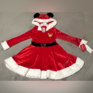 Disney Minnie Mouse Santa Holiday Costume Dress/ Size: 4/ NWT